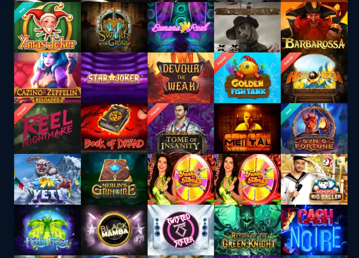 Intense Online Casino Spielerlebnis