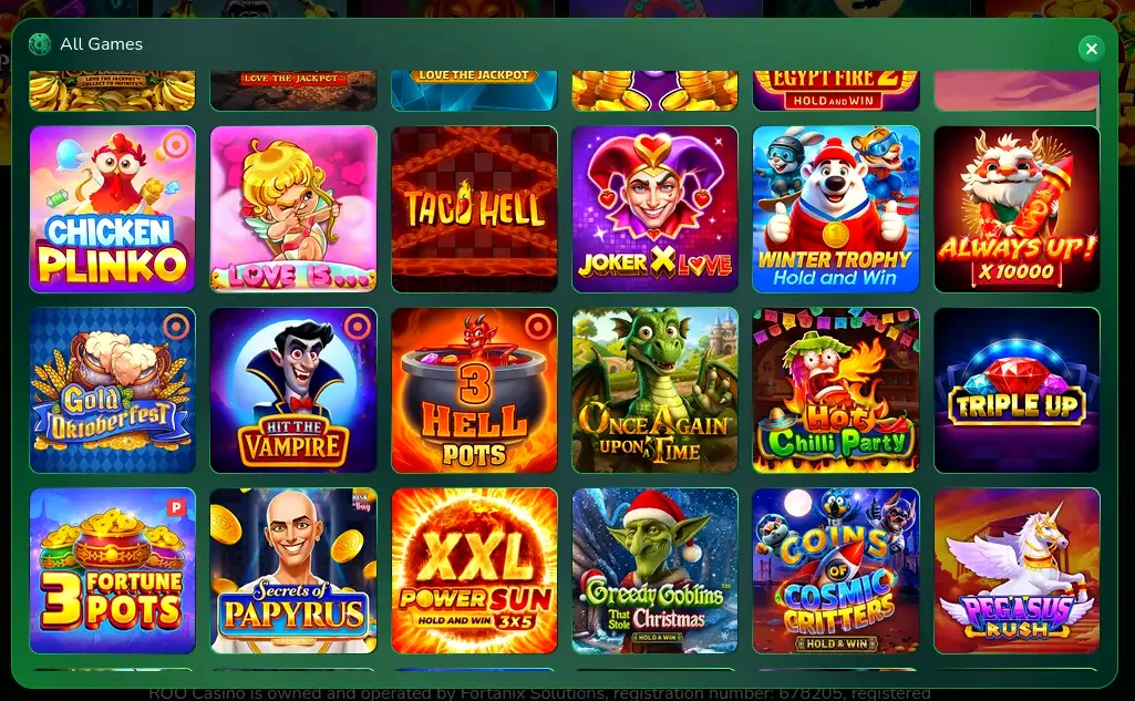 Intense Casino App Bonus-Übersicht auf dem Smartphone